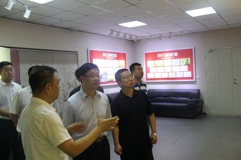 市商务局王奎局长一行莅临集团查抄领导