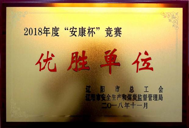开元游戏大厅app集团荣获“2018年度安康杯较量优胜单元”